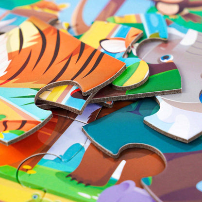 Children's Educational Puzzle- 4 Themes: Animals, Ocean, Space, Insects, 3-6 Years Old Early Learning Puzzle, Set Includes 1 Puzzle (24pcs) + 1 Instruction Manual, Simple Scene Puzzles, Birthday/Holi