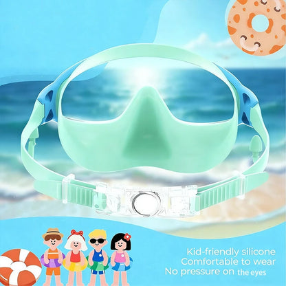 Children's Swimming Goggles With Nose Clip, Anti-Fog Anti-Leak Swimming Goggles, Suitable For Children Aged 4-15, Back To School