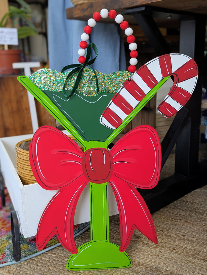Christmas Martini Door Hanger
