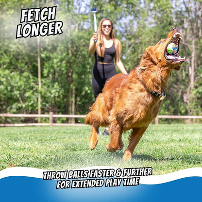 Chuckit! EcoFetch Dog Ball Launcher- 18" With Medium (2.5") Dog Fetch Ball Thrower, For Dogs 20-60 Pounds, Made In USA