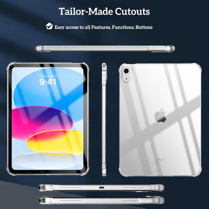 Clear Case For IPad (A16) 11th Generation 2025 11-Inch/10th Generation 2022 10.9 Inch, Lightweight Soft TPU, Anti-Scratch Ultra Slim Protective Tablet Cover, Shockproof Impact Resistant, Clear