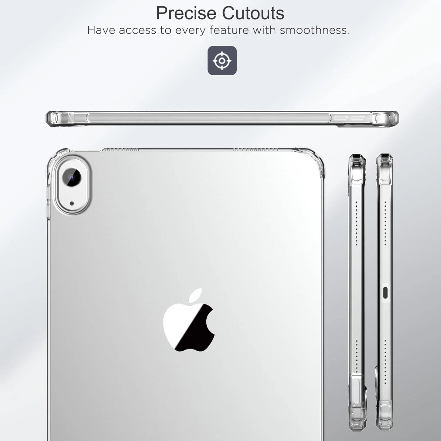 Clear Case For IPad (A16) 11th Generation 2025 11-Inch/10th Generation 2022 10.9 Inch, Lightweight Soft TPU, Anti-Scratch Ultra Slim Protective Tablet Cover, Shockproof Impact Resistant, Clear