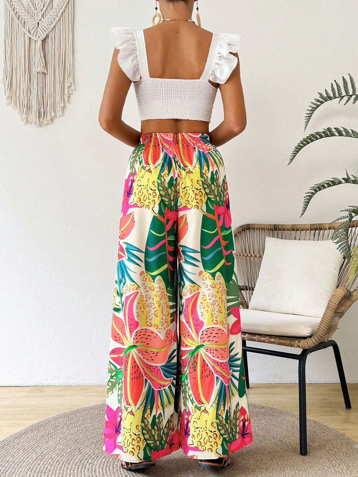 Coeurva Women's Simple Fashionable Casual Pants For Daily Wear