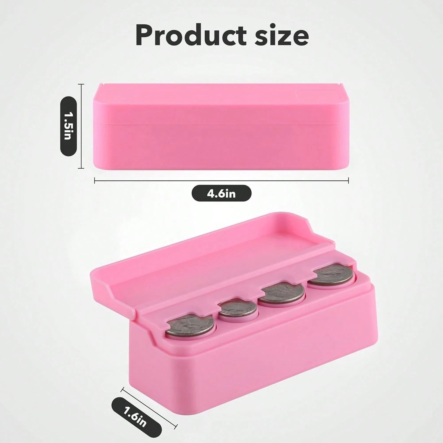 Coin Holder Car, Coin Change Organizer Compatible With Coins Of Different Sizes,-Mounted Holder Suitable Most, Trucks