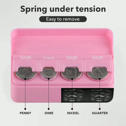 Coin Holder Car, Coin Change Organizer Compatible With Coins Of Different Sizes,-Mounted Holder Suitable Most, Trucks