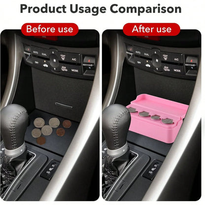 Coin Holder Car, Coin Change Organizer Compatible With Coins Of Different Sizes,-Mounted Holder Suitable Most, Trucks
