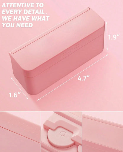 Coin Holder For Car Change Organizer Universal Storage Coin Money Dispenser Fit For Most Car Trucks Accessories(Pink, 1 Pack)