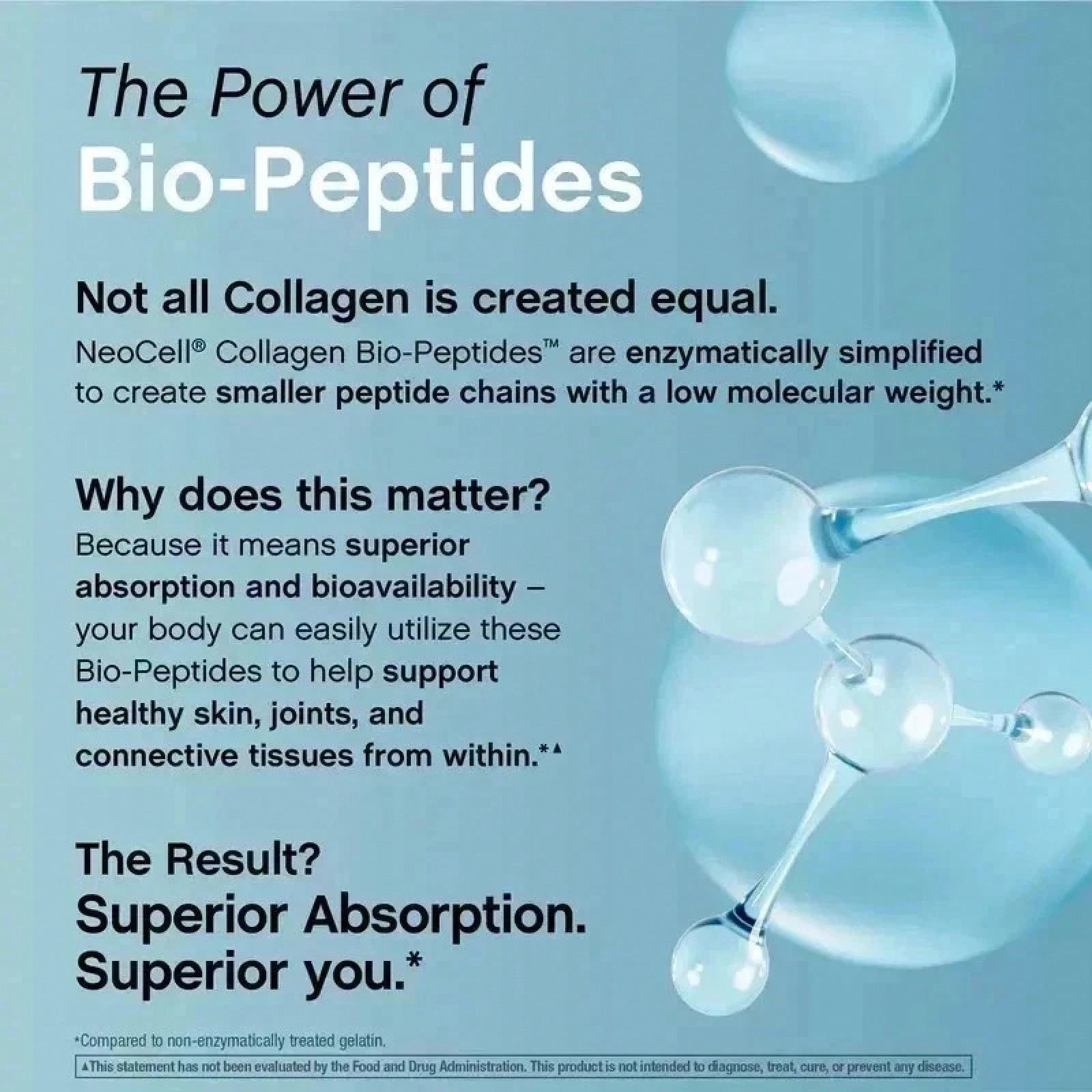 Collagen Bio-Peptides Protein| 20 Oz| Unflavored| Grassfed| By NeoCell