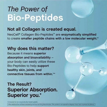 Collagen Bio-Peptides Protein| 20 Oz| Unflavored| Grassfed| By NeoCell