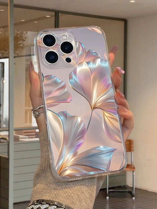 Colorful Gloss Pattern Clear Phone Case HD Printing Mobile Phone Protective Shell Anti-Drop Wear-Resistant Compatible With Iphone 11 12 13 14 15 16 Pro Max Smart Phone Shell Boys And Girls Must-Have P
