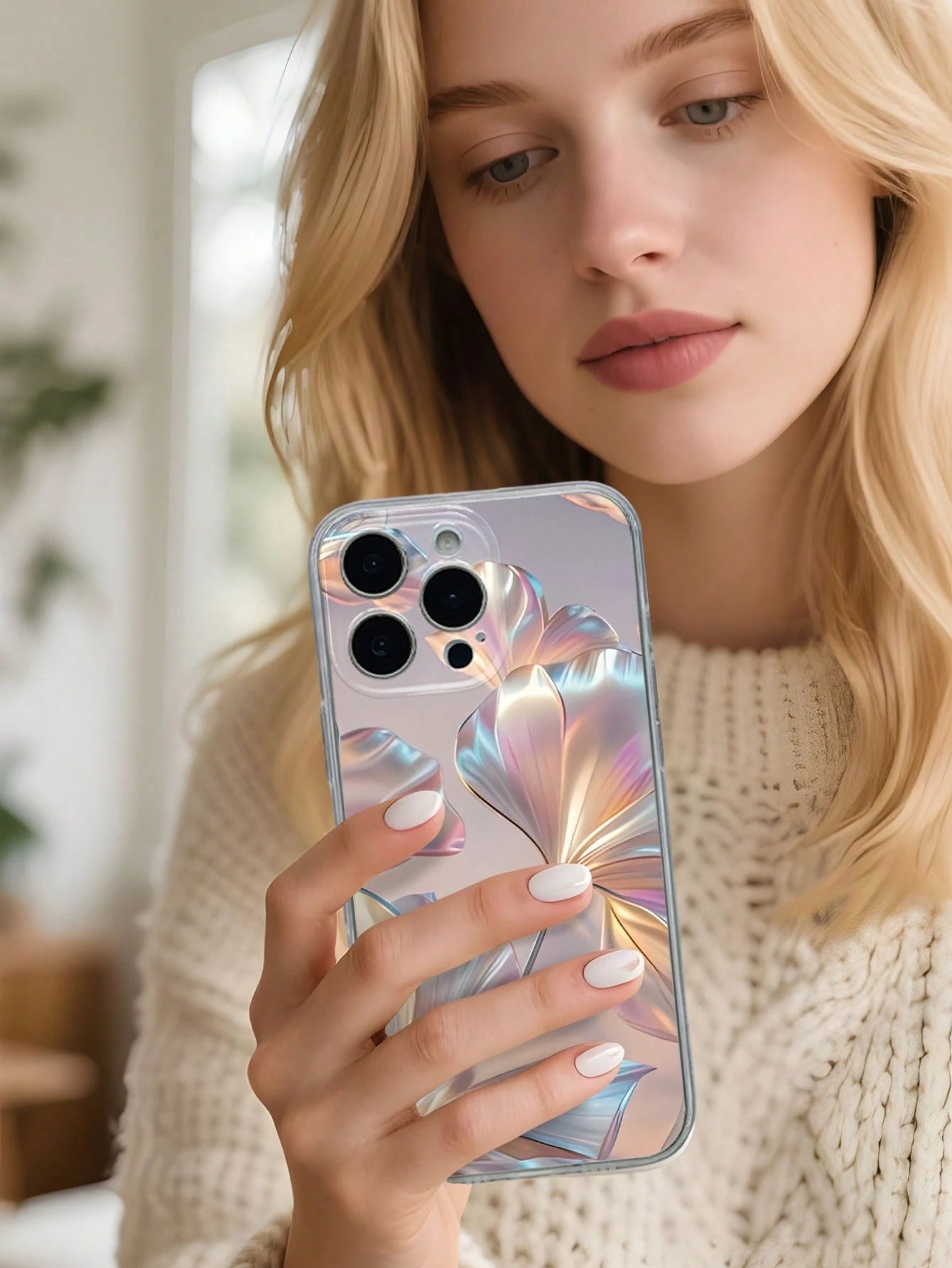 Colorful Gloss Pattern Clear Phone Case HD Printing Mobile Phone Protective Shell Anti-Drop Wear-Resistant Compatible With Iphone 11 12 13 14 15 16 Pro Max Smart Phone Shell Boys And Girls Must-Have P