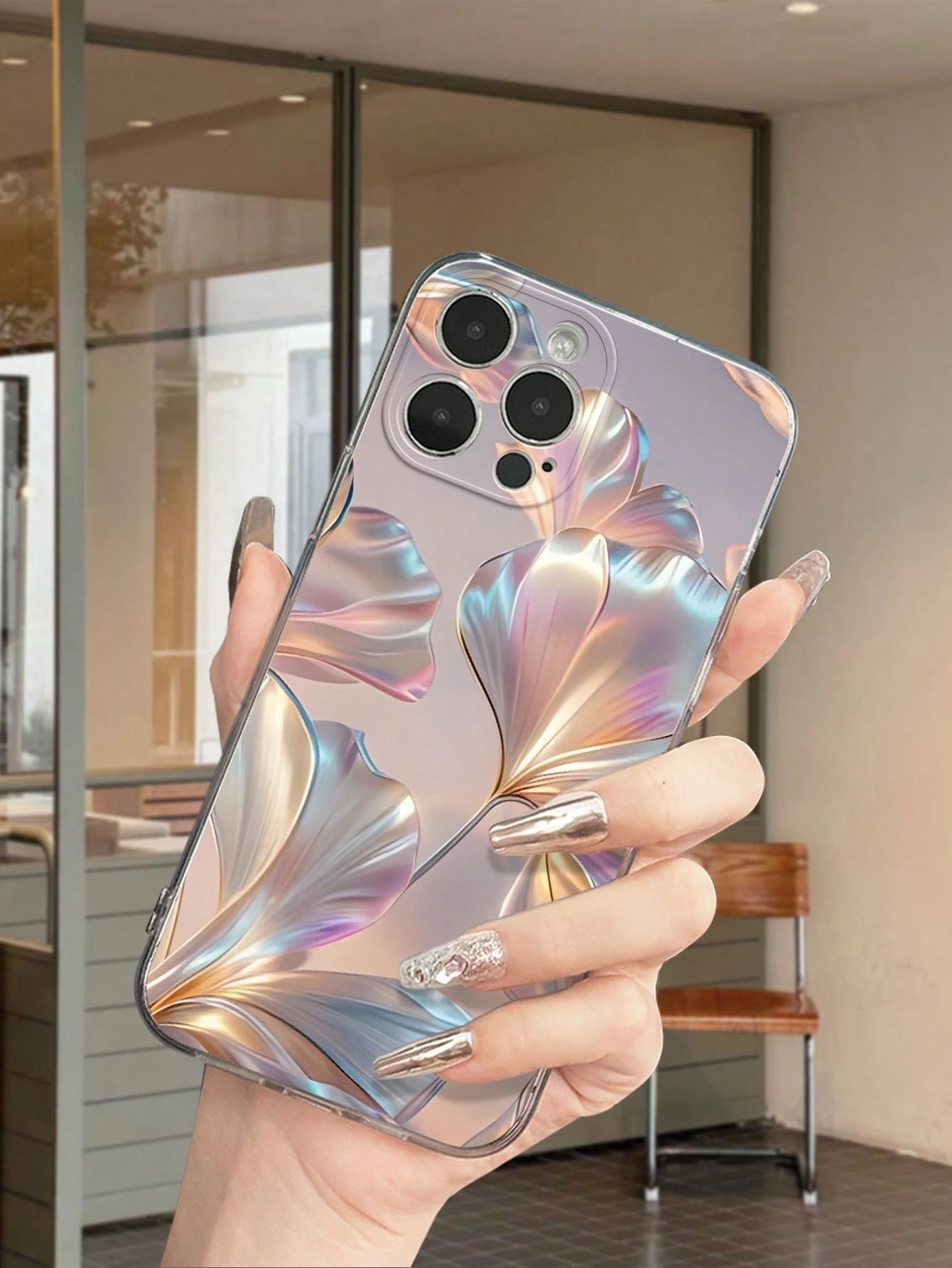 Colorful Gloss Pattern Clear Phone Case HD Printing Mobile Phone Protective Shell Anti-Drop Wear-Resistant Compatible With Iphone 11 12 13 14 15 16 Pro Max Smart Phone Shell Boys And Girls Must-Have P