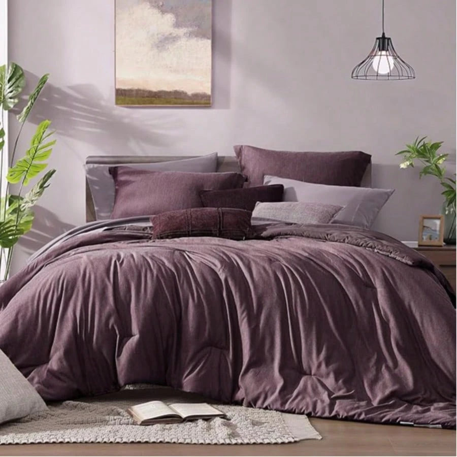 Comforter Set- 7 Pieces Bed In A Bag Queen Bedding Sets With Comforter, Sheets, Pillowcases & Shams, Reversible Bedding Comforters Sets