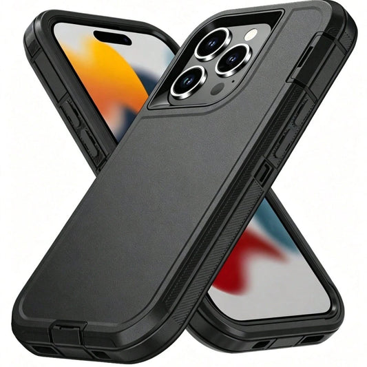 Compatible With IPhone Phone Case (Multi-Layer Protection) [Shockproof] [Drop-Proof] [Anti-Slip], 3-In-1 Heavy Duty Protective Phone Case