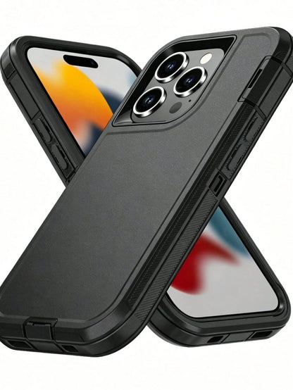 Compatible With IPhone Phone Case (Multi-Layer Protection) [Shockproof] [Drop-Proof] [Anti-Slip], 3-In-1 Heavy Duty Protective Phone Case