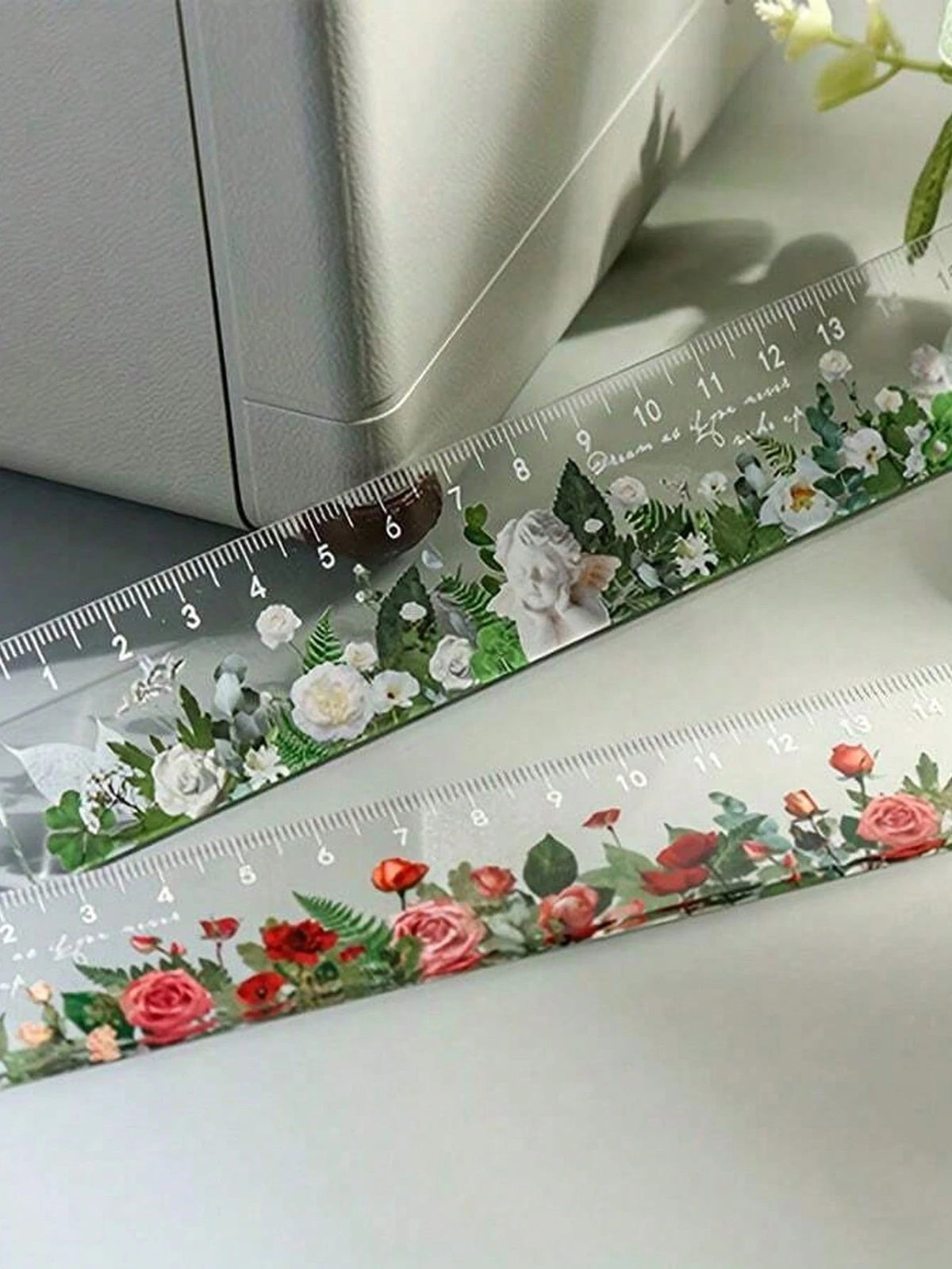 Creative And Minimalist Style Plant And Flower Themed Student Stationery Ruler For Drawing And Sketching Back To School,Rulers