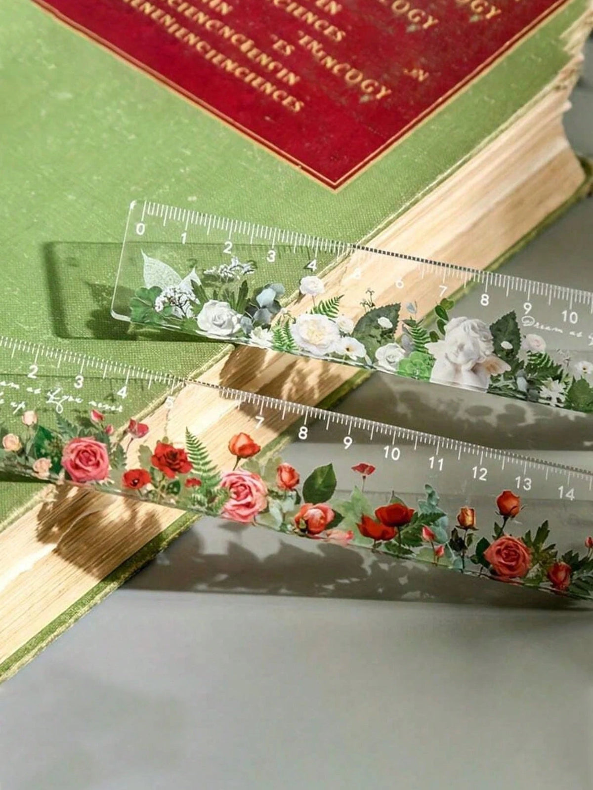 Creative And Minimalist Style Plant And Flower Themed Student Stationery Ruler For Drawing And Sketching Back To School,Rulers