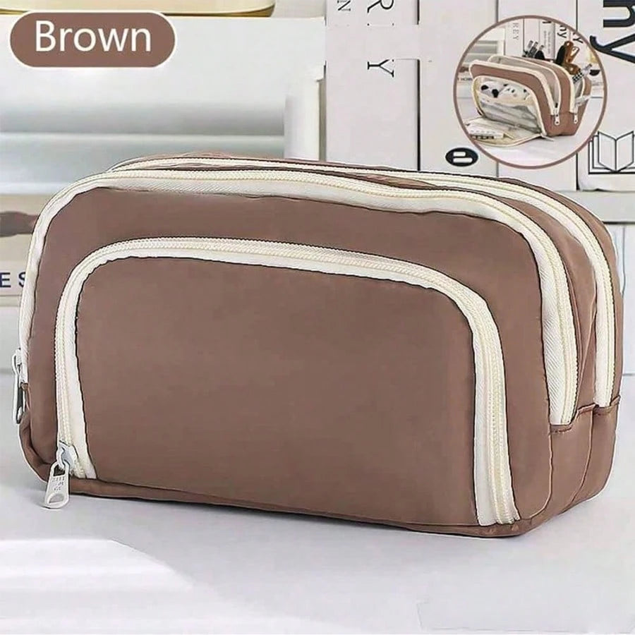 Creative Large Capacity Pencil Case, Desktop Stationery Storage Box, Portable Storage Box For Boys/Girls, Suitable For School/Office, Back To School