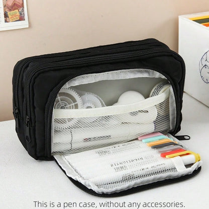 Creative Large Capacity Pencil Case, Desktop Stationery Storage Box, Portable Storage Box For Boys/Girls, Suitable For School/Office, Back To School