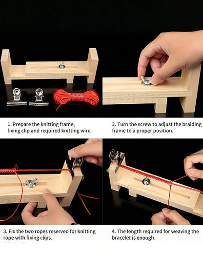 Creative Rope Braiding Tool, Suitable For Handmade Bracelet, Necklace DIY, Rope Repair Tool, Practical Weaving Tool, Macrame Supplies, Kumihimo Braiding, DIY Jewelry Making, Handicraft Supplies, Preci