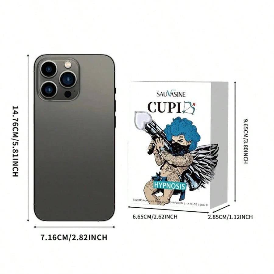 Cupid Cologne For Men, 50 Ml/1.7 Fl.Oz Mens Cologne, Cupid Hypnosis Pheromone Cologne For Men,Men's Cupid Pheromones Perfume, Men's Lasting Romantic Perfume,Mother's Day Gifts