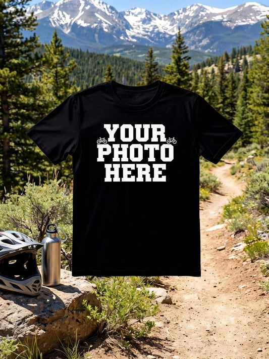 Custom Double Sided Personalized TShirt- 100% Cotton Non-See-Through, Upload Photo/Design For Gift & Outdoor Wear