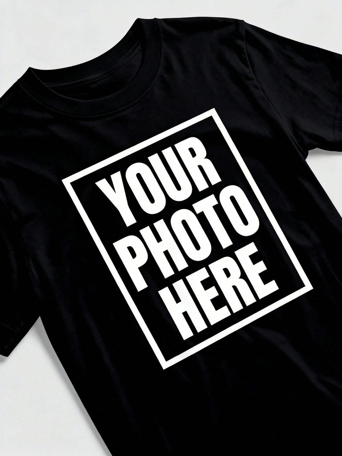 Custom Double Sided Personalized TShirt- 100% Cotton Non-See-Through, Upload Photo/Design For Gift & Outdoor Wear