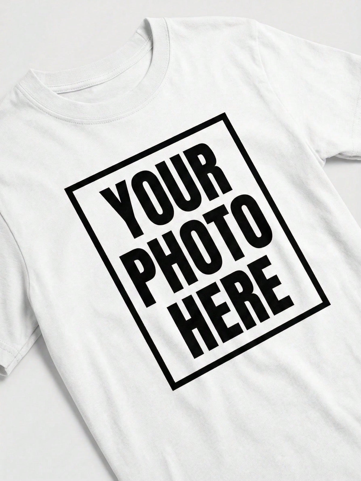 Custom Double Sided Personalized TShirt- 100% Cotton Non-See-Through, Upload Photo/Design For Gift & Outdoor Wear