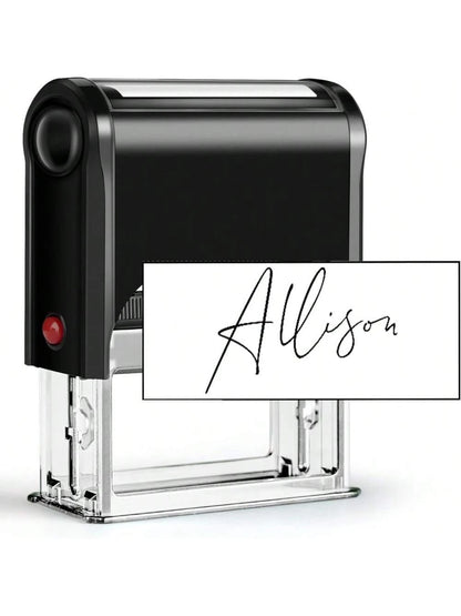 Custom Signature Stamp| Self Inking Personalized Name Stamp| Great For Documents, Checks And Other Paperwork Back To School Multi-Functional,Compact,Seal,Reusable,No-Iron Contracted,Colorful,Cute,Fu