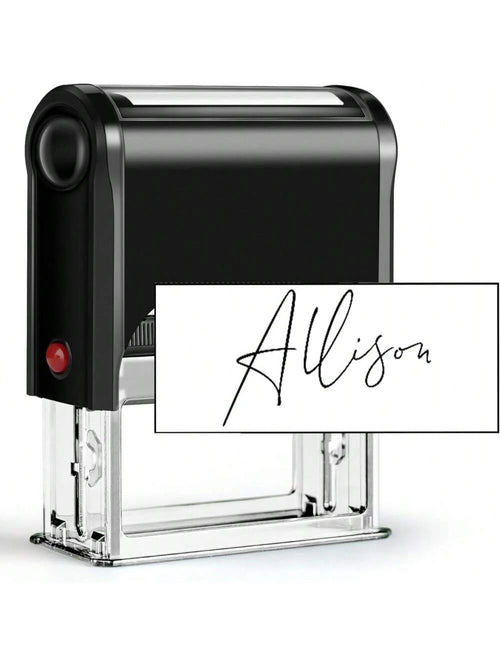 Custom Signature Stamp| Self Inking Personalized Name Stamp| Great For Documents, Checks And Other Paperwork Back To School Multi-Functional,Compact,Seal,Reusable,No-Iron Contracted,Colorful,Cute,Fu