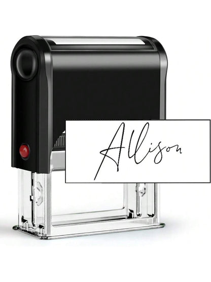 Custom Signature Stamp| Self Inking Personalized Name Stamp| Great For Documents, Checks And Other Paperwork Back To School Multi-Functional,Compact,Seal,Reusable,No-Iron Contracted,Colorful,Cute,Fu