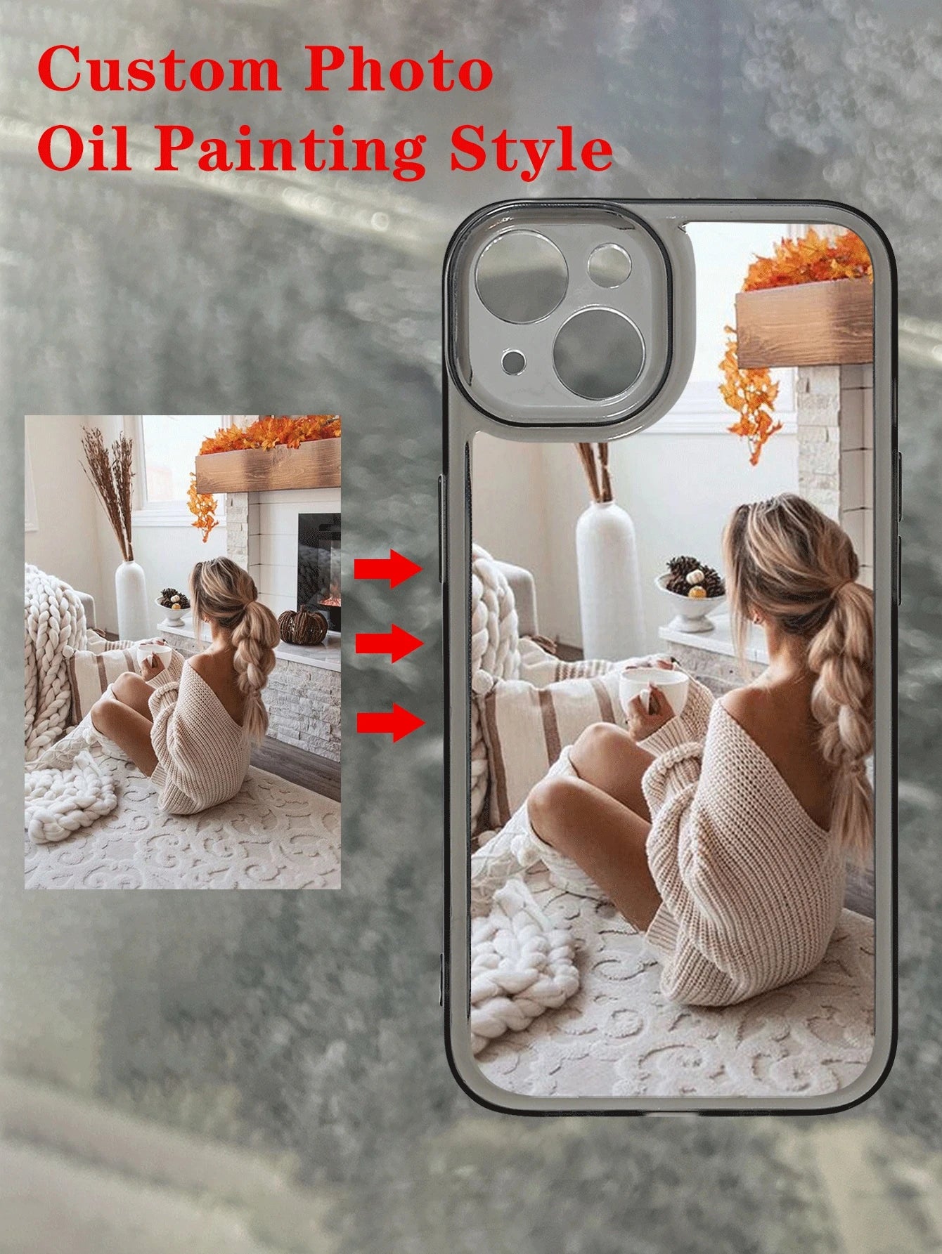 Customizable DIY Anniversary Gift Transparent Soft Phone Case, Personalized Photo Print Protective Cover, Crystal Clear Shockproof Smartphone Shell, Anti-Yellowing Durable Material, Custom Image Phone