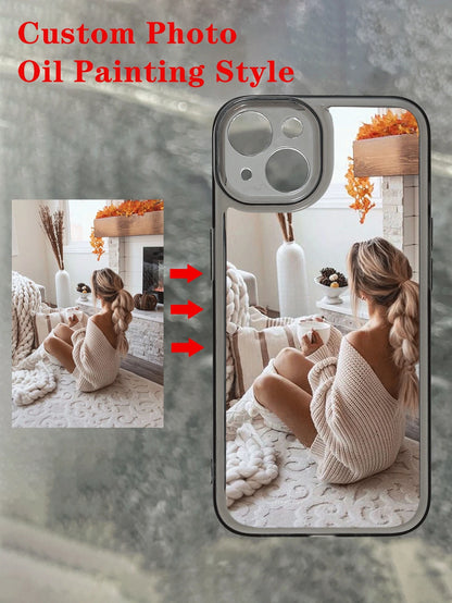 Customizable DIY Anniversary Gift Transparent Soft Phone Case, Personalized Photo Print Protective Cover, Crystal Clear Shockproof Smartphone Shell, Anti-Yellowing Durable Material, Custom Image Phone