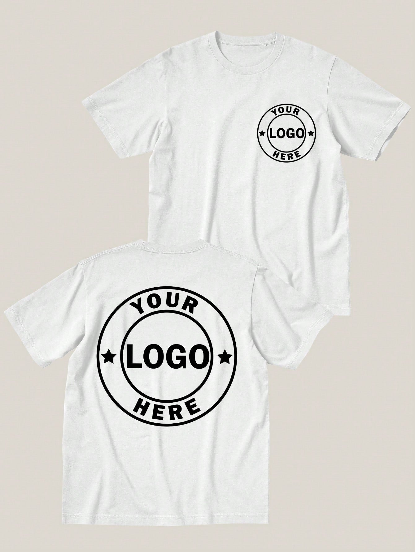 Customizable Front And Back Print Logo Shirt For Company Team Custom Customize T Shirts For Men Tee Personalized Shirt With Photo Customized Tops