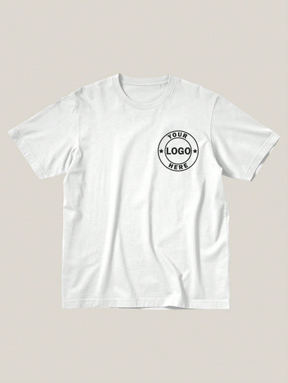 Customizable Front And Back Print Logo Shirt For Company Team Custom Customize T Shirts For Men Tee Personalized Shirt With Photo Customized Tops