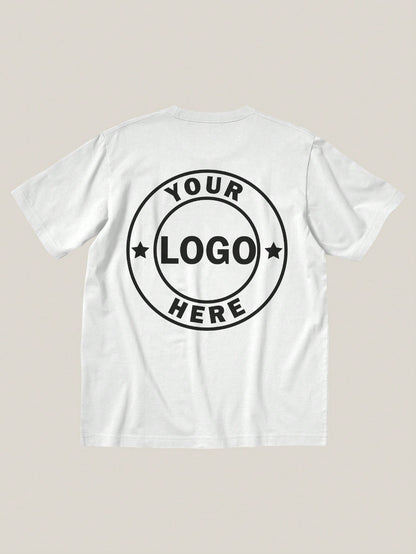 Customizable Front And Back Print Logo Shirt For Company Team Custom Customize T Shirts For Men Tee Personalized Shirt With Photo Customized Tops