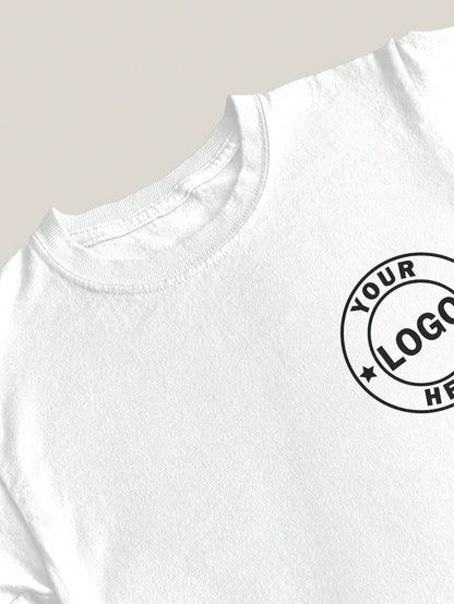 Customizable Front And Back Print Logo Shirt For Company Team Custom Customize T Shirts For Men Tee Personalized Shirt With Photo Customized Tops