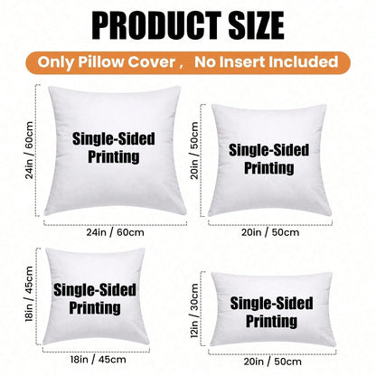 Customized Cushion Covers Personalized Photo Pillow, Single-Sided Printingsoft And Comfortable Cushion Covers, Customized Special Image As Birthday Gifts, Family, Wedding, Souvenir Sofa Bed Car Bedr