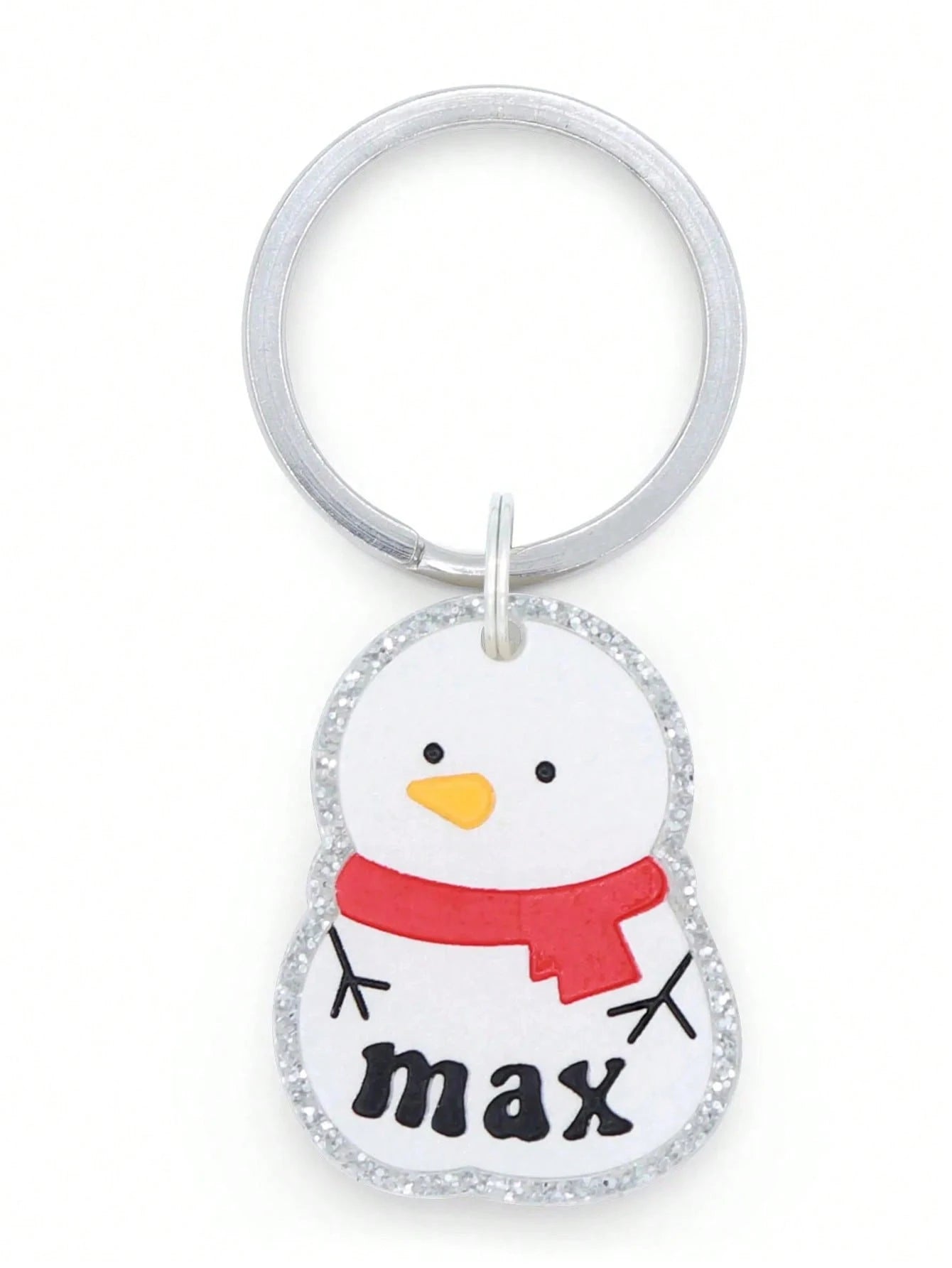Customized Keychain, Acrylic Bag Charm, Glitter Bag Charm, Keychain, Gift For Friends, Autumn/Winter Gift, Valentine's Day Gift, Dog Tag