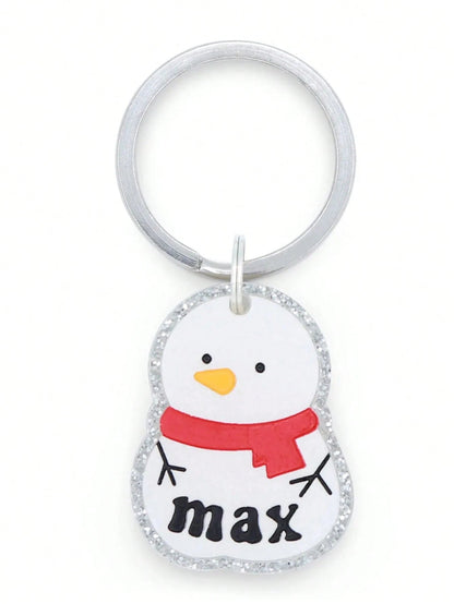 Customized Keychain, Acrylic Bag Charm, Glitter Bag Charm, Keychain, Gift For Friends, Autumn/Winter Gift, Valentine's Day Gift, Dog Tag