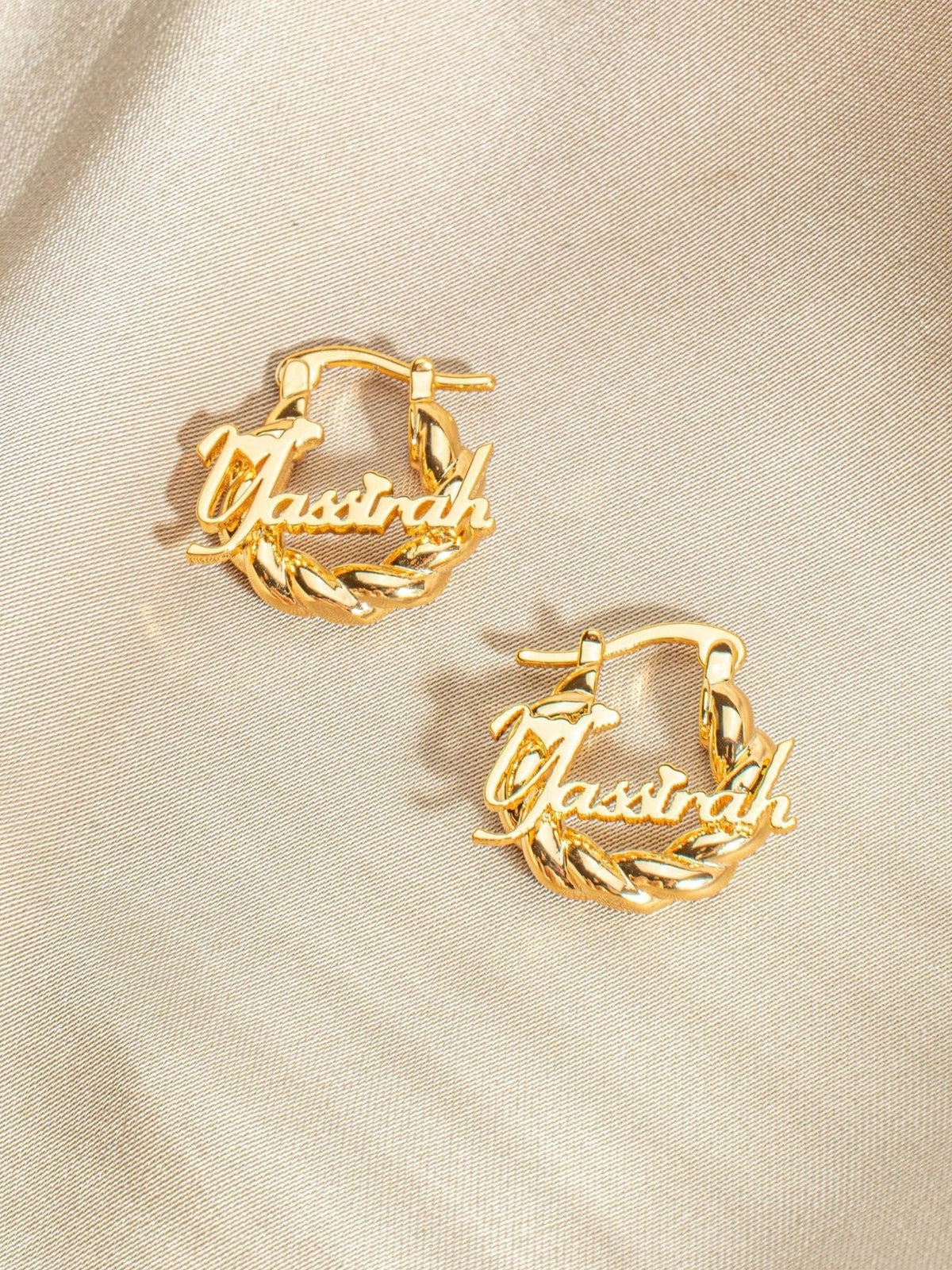 Customized Name 18mm Mini Earrings| Personalized Name Customized 22mm Small Earrings| Delicate Customized Stud Earrings| Customized Engraved Name Earrings| Customized Gift For Friends| Name Comme