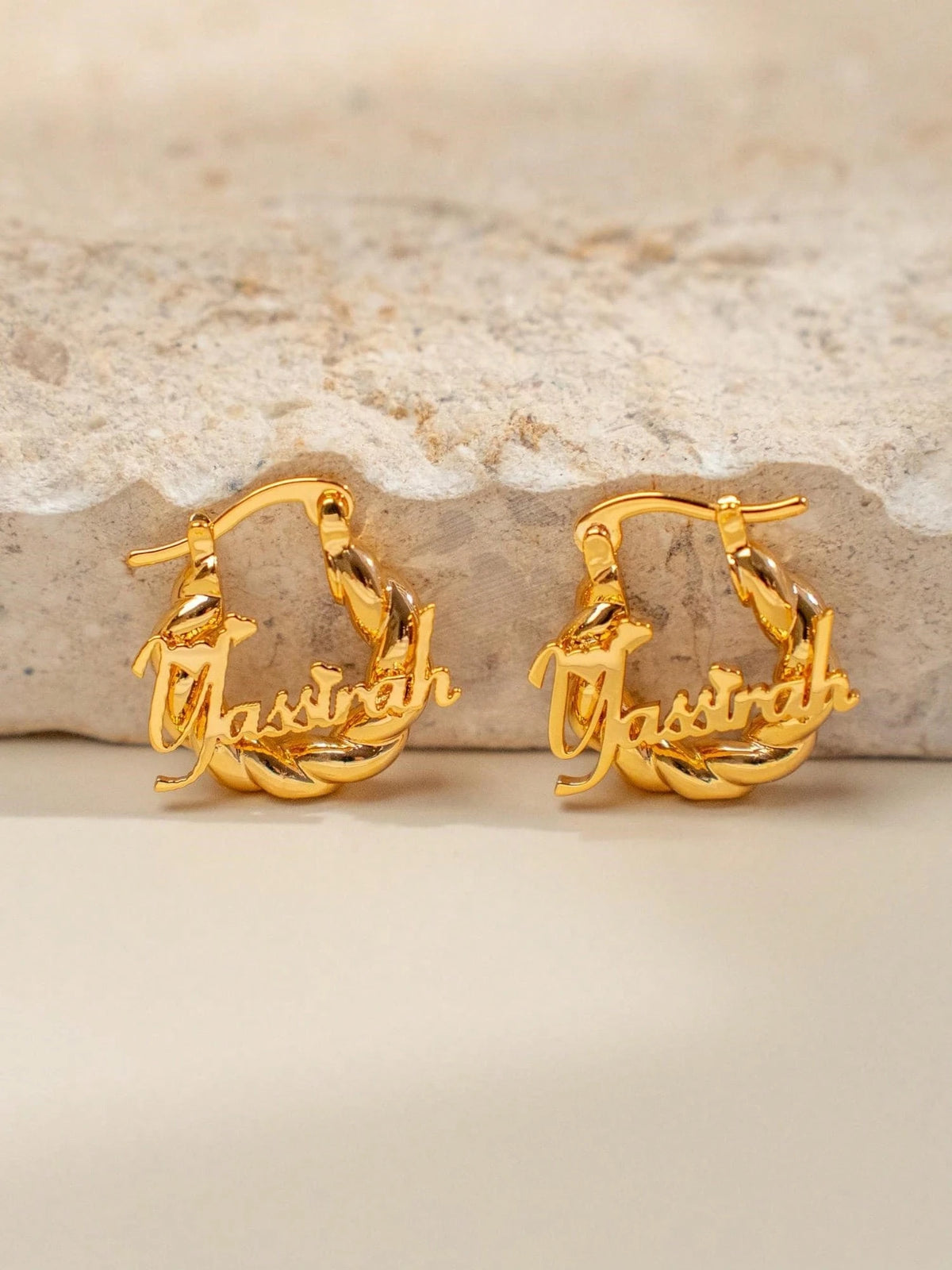 Customized Name 18mm Mini Earrings| Personalized Name Customized 22mm Small Earrings| Delicate Customized Stud Earrings| Customized Engraved Name Earrings| Customized Gift For Friends| Name Comme