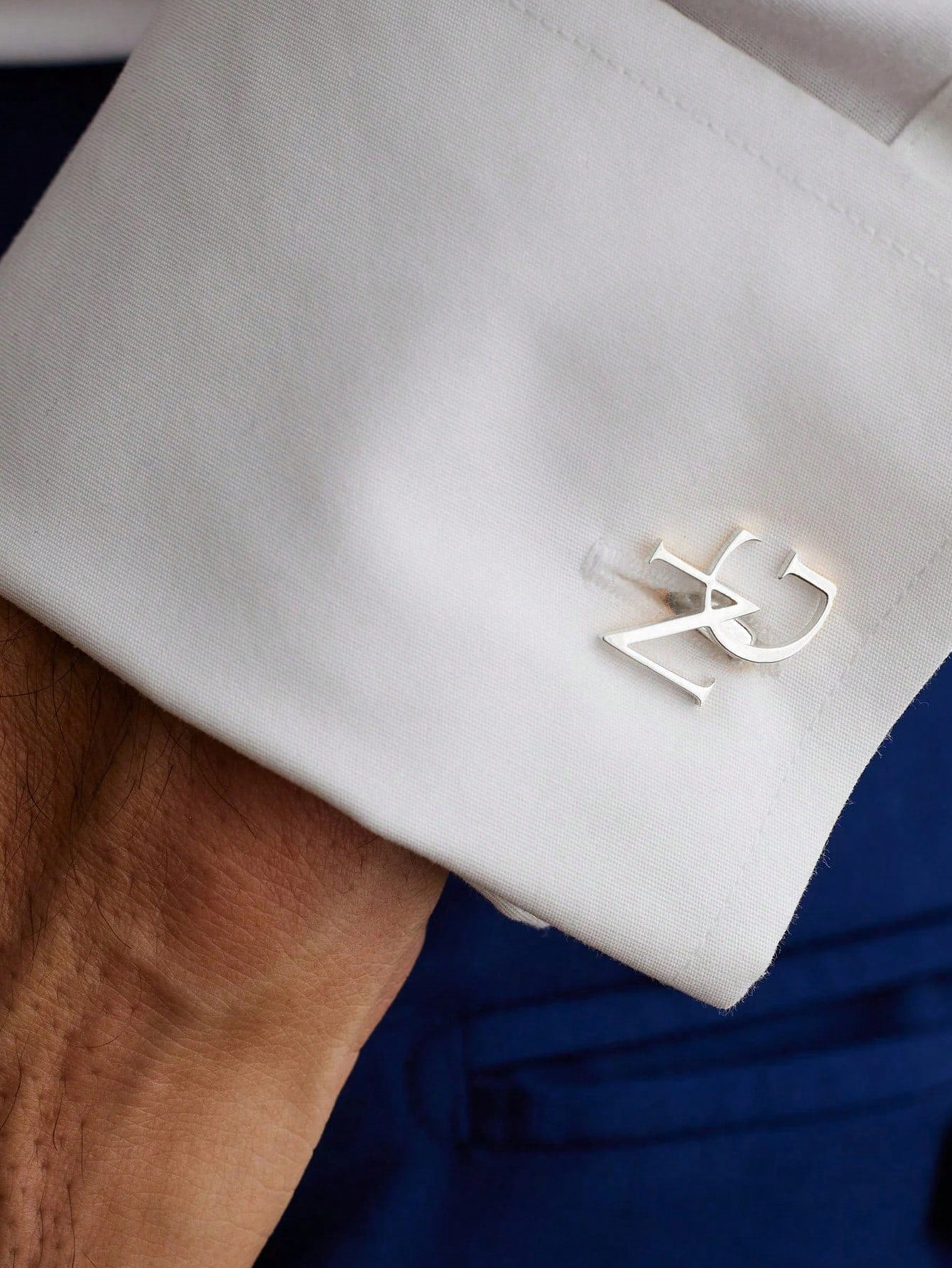 Customized Personalized, Groomsmen Wedding Cufflinks, Initial Cufflinks- Father's Day Gift, Brother's Gift, Stainless Steel, Graduation Ceremony, Millennium, Fashionable, Unisex, Casual, Unique, Fore