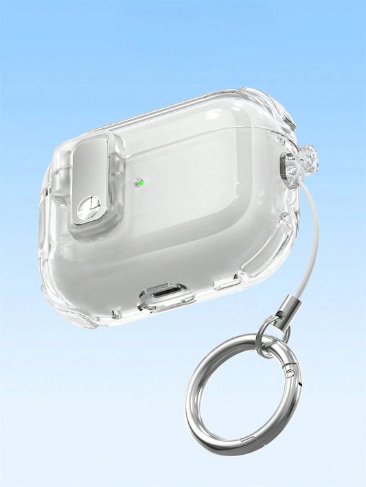 Cute Anti-Drop Automatic Transparent Earphone Protective Case, Compatible With 1 2 3 4 Generation, Compatible With Pro 2 Pro 3, With Lock Anti-Loss Protective Case