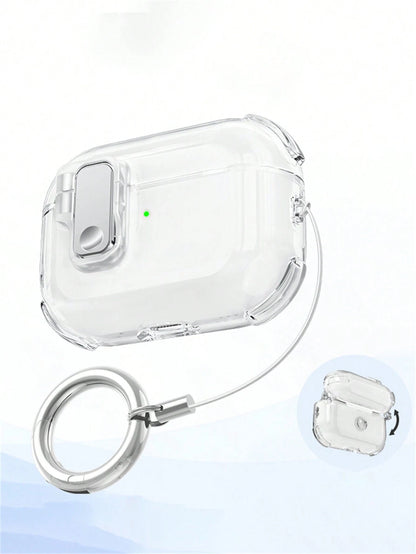 Cute Anti-Drop Automatic Transparent Earphone Protective Case, Compatible With 1 2 3 4 Generation, Compatible With Pro 2 Pro 3, With Lock Anti-Loss Protective Case