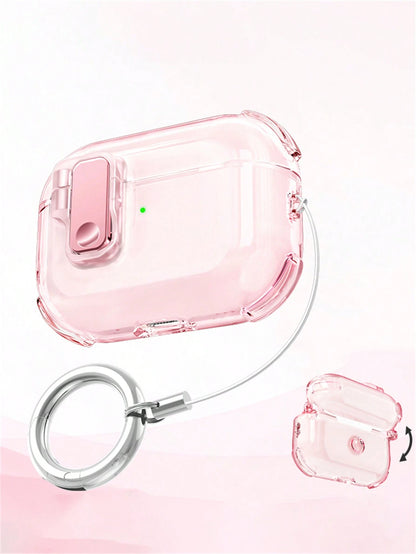 Cute Anti-Drop Automatic Transparent Earphone Protective Case, Compatible With 1 2 3 4 Generation, Compatible With Pro 2 Pro 3, With Lock Anti-Loss Protective Case
