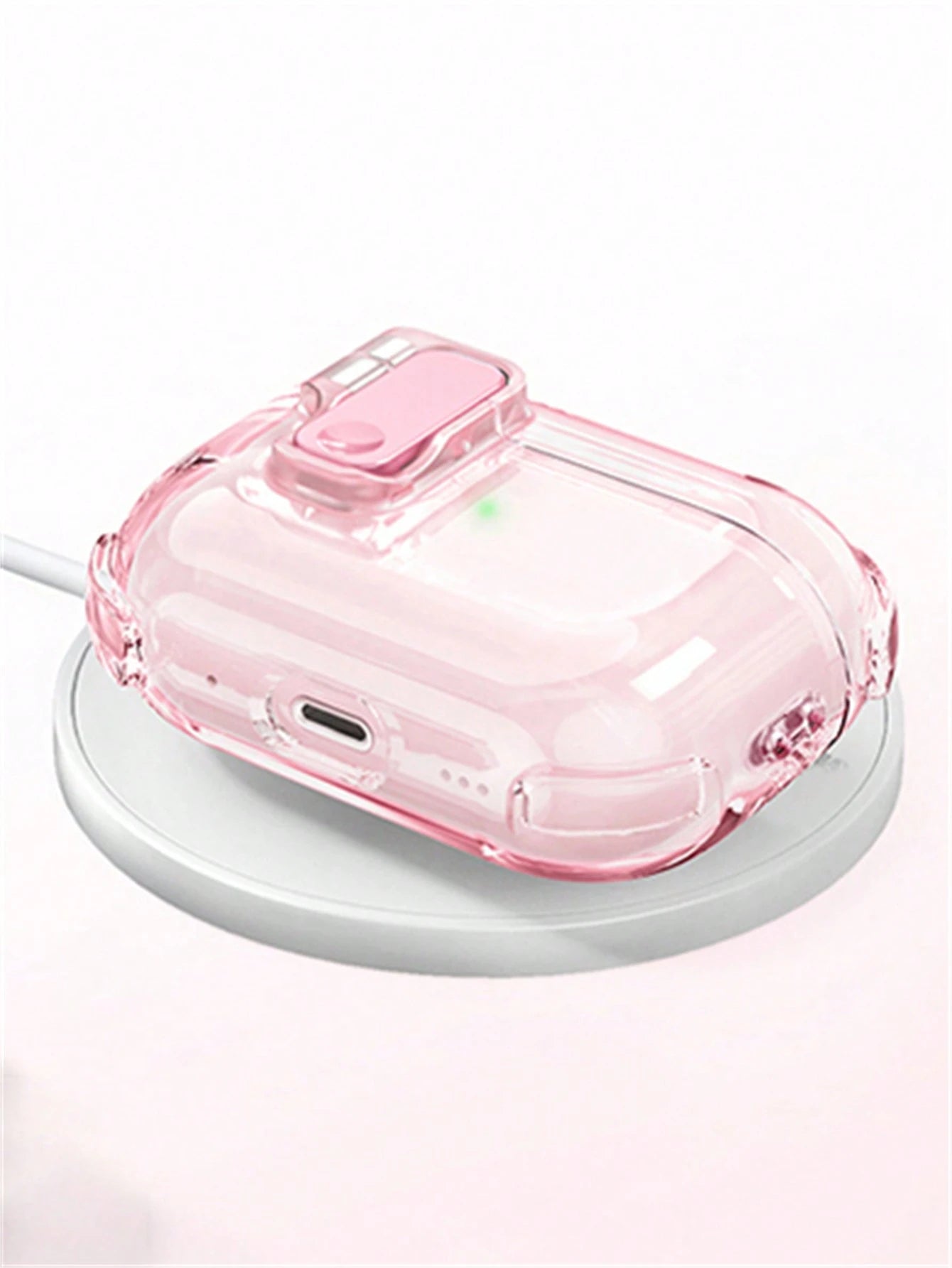 Cute Anti-Drop Automatic Transparent Earphone Protective Case, Compatible With 1 2 3 4 Generation, Compatible With Pro 2 Pro 3, With Lock Anti-Loss Protective Case