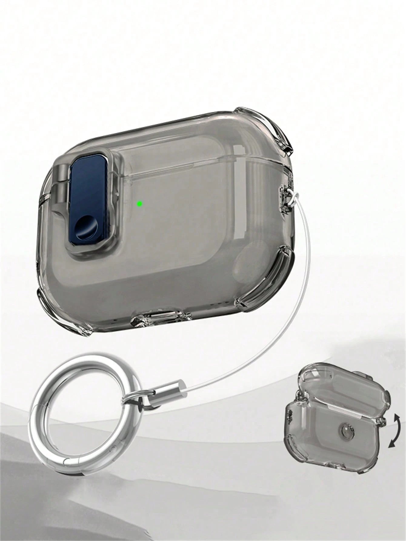 Cute Anti-Drop Automatic Transparent Earphone Protective Case, Compatible With 1 2 3 4 Generation, Compatible With Pro 2 Pro 3, With Lock Anti-Loss Protective Case