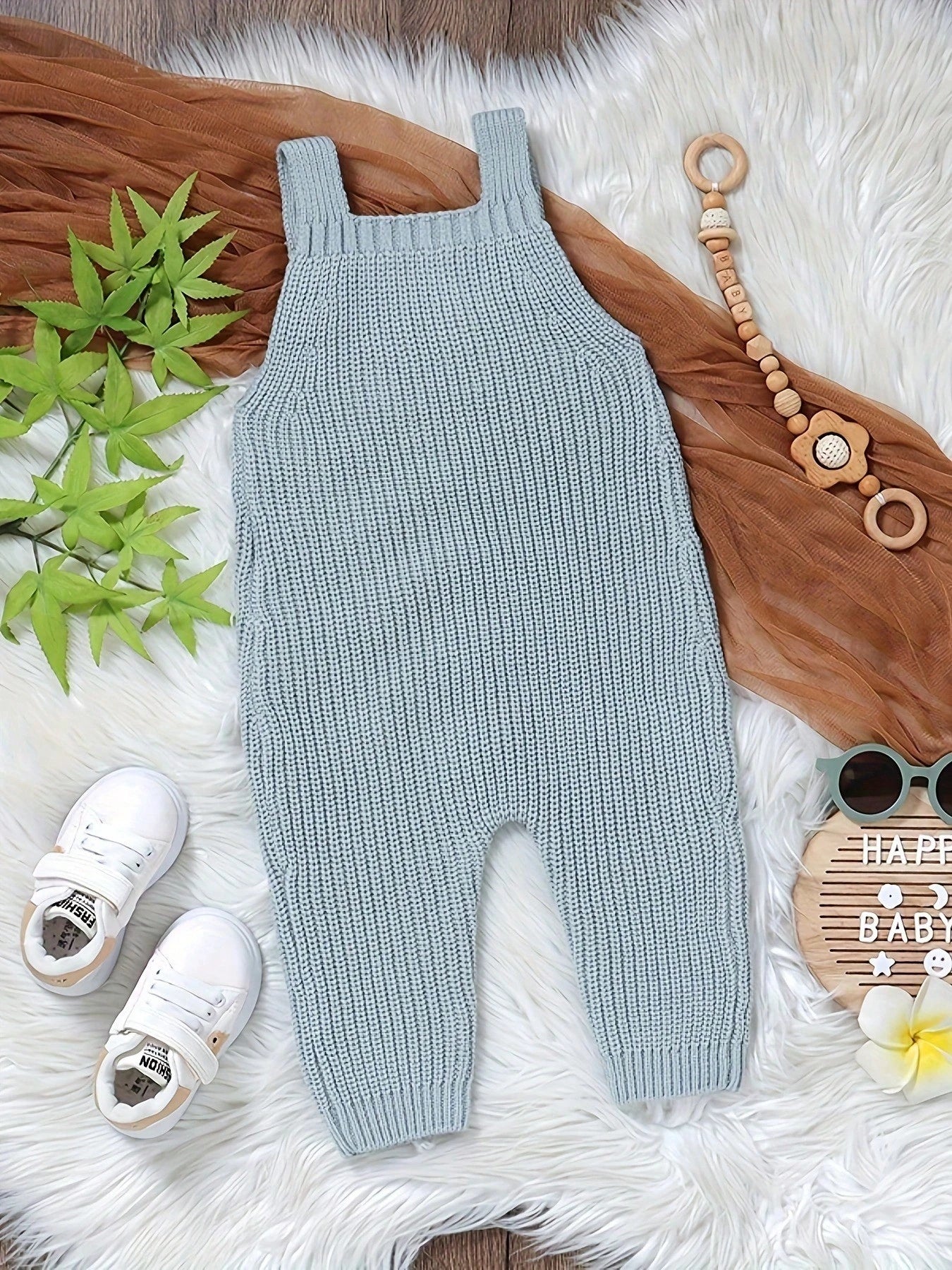Cute Chicken Pattern Jumpsuit, Suitable For Spring, Autumn/Winter, Fit For Baby Boys And Girls