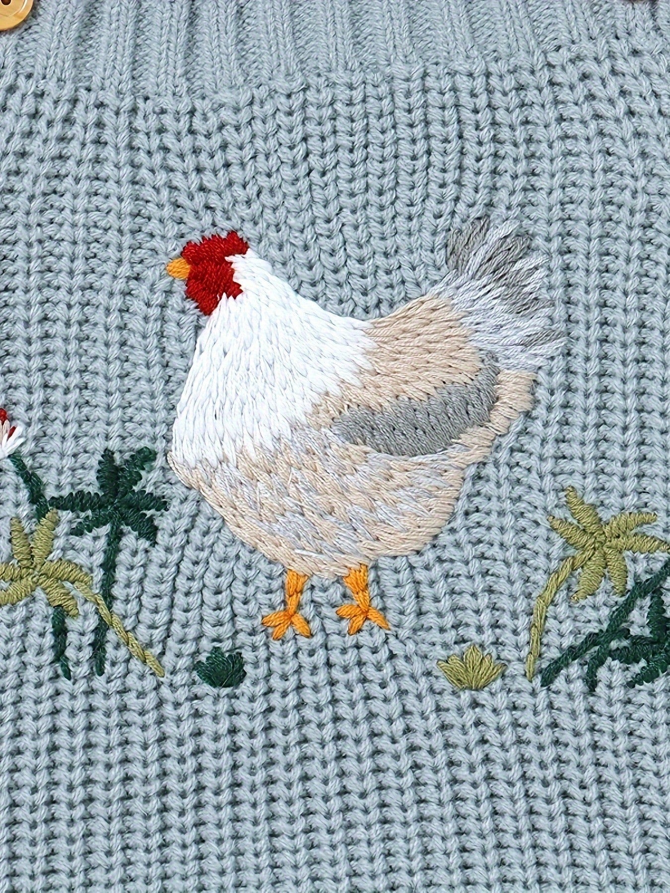 Cute Chicken Pattern Jumpsuit, Suitable For Spring, Autumn/Winter, Fit For Baby Boys And Girls
